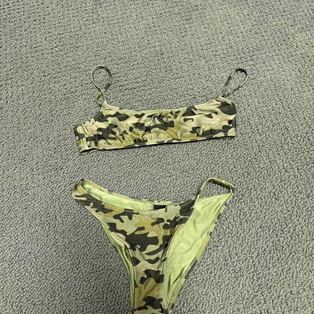 Triangl green camo bikini set